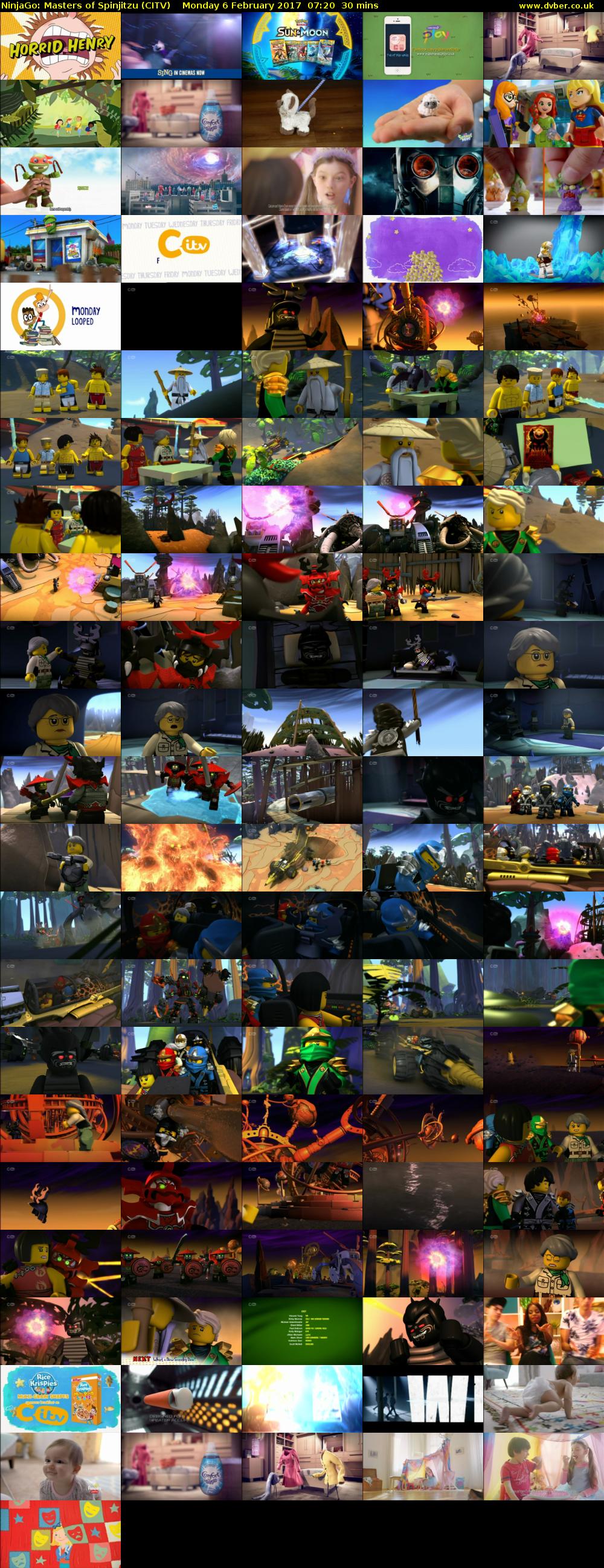 NinjaGo: Masters of Spinjitzu (CITV) Monday 6 February 2017 07:20 - 07:50