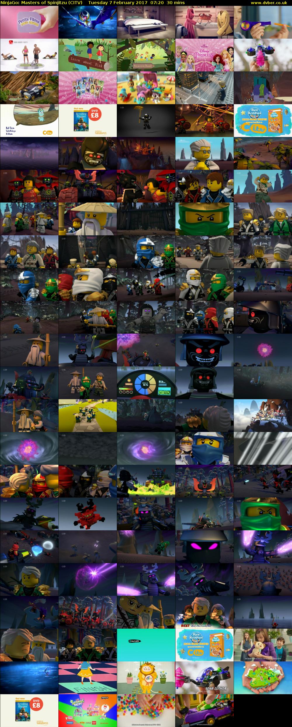 NinjaGo: Masters of Spinjitzu (CITV) Tuesday 7 February 2017 07:20 - 07:50