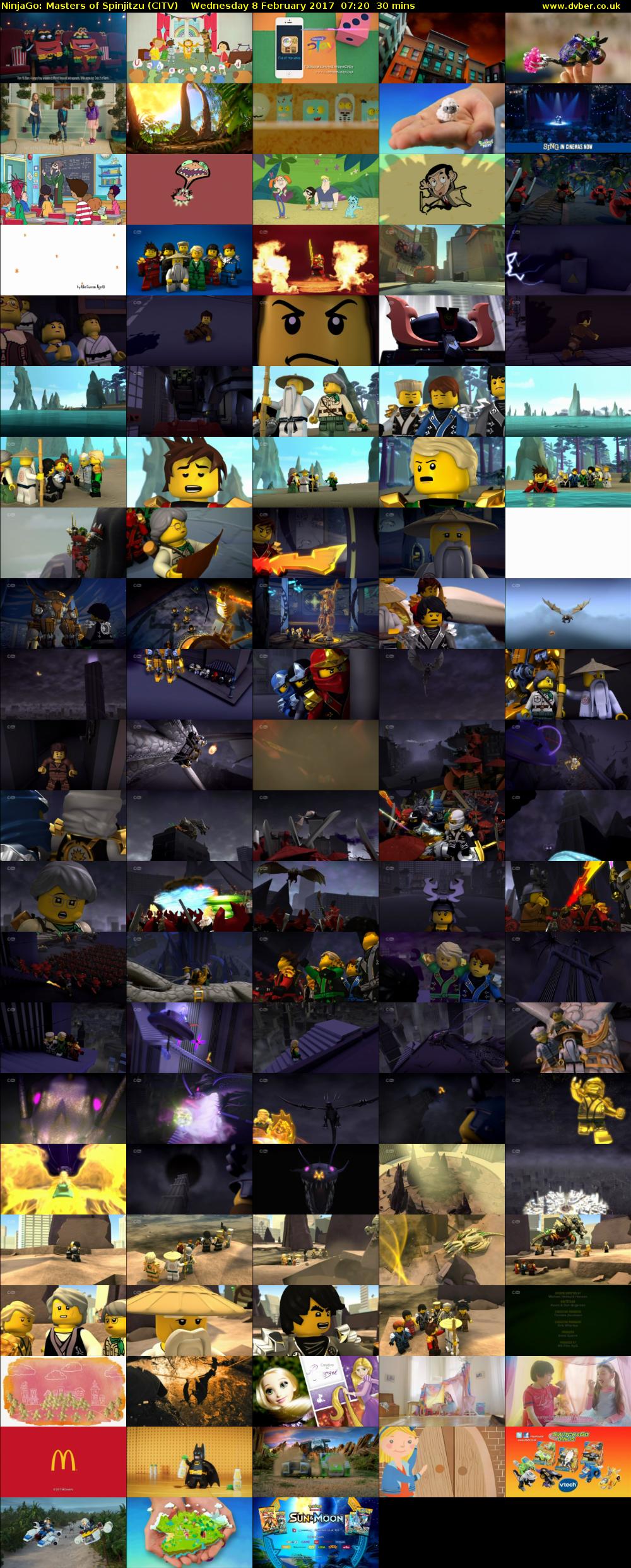 NinjaGo: Masters of Spinjitzu (CITV) Wednesday 8 February 2017 07:20 - 07:50