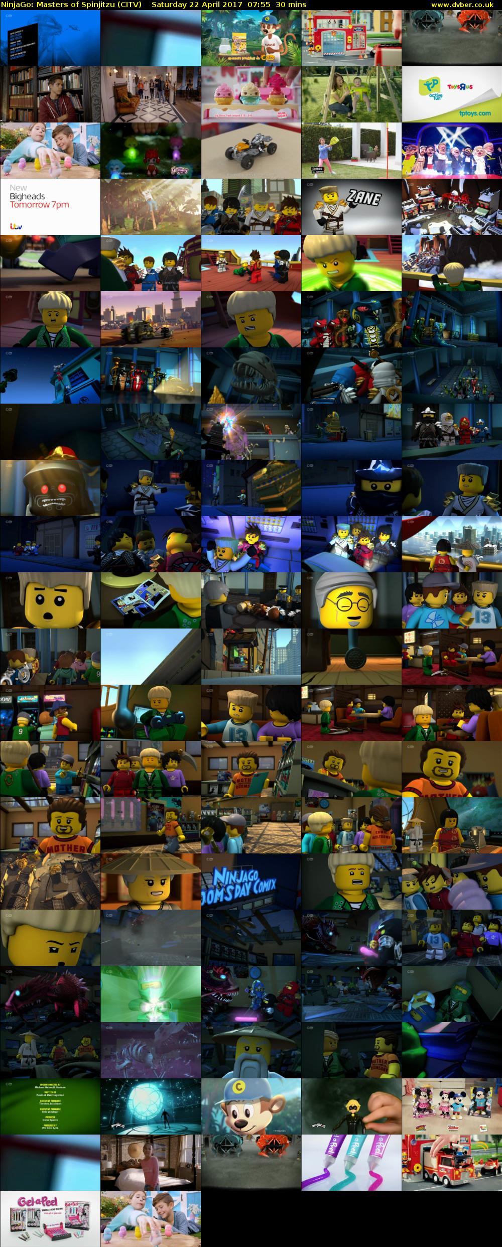 NinjaGo: Masters of Spinjitzu (CITV) Saturday 22 April 2017 07:55 - 08:25