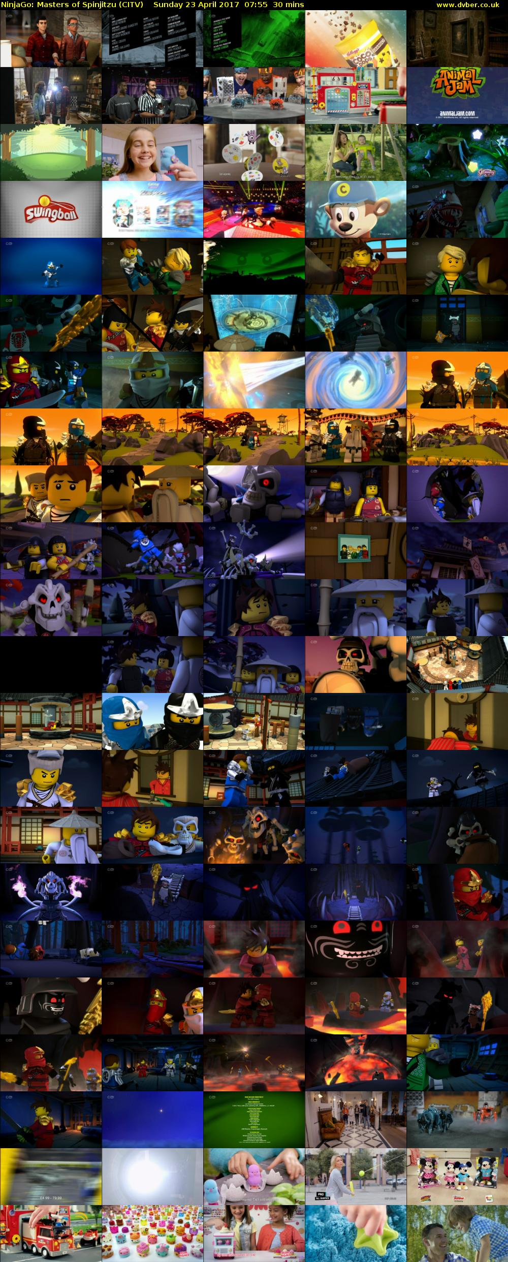 NinjaGo: Masters of Spinjitzu (CITV) Sunday 23 April 2017 07:55 - 08:25