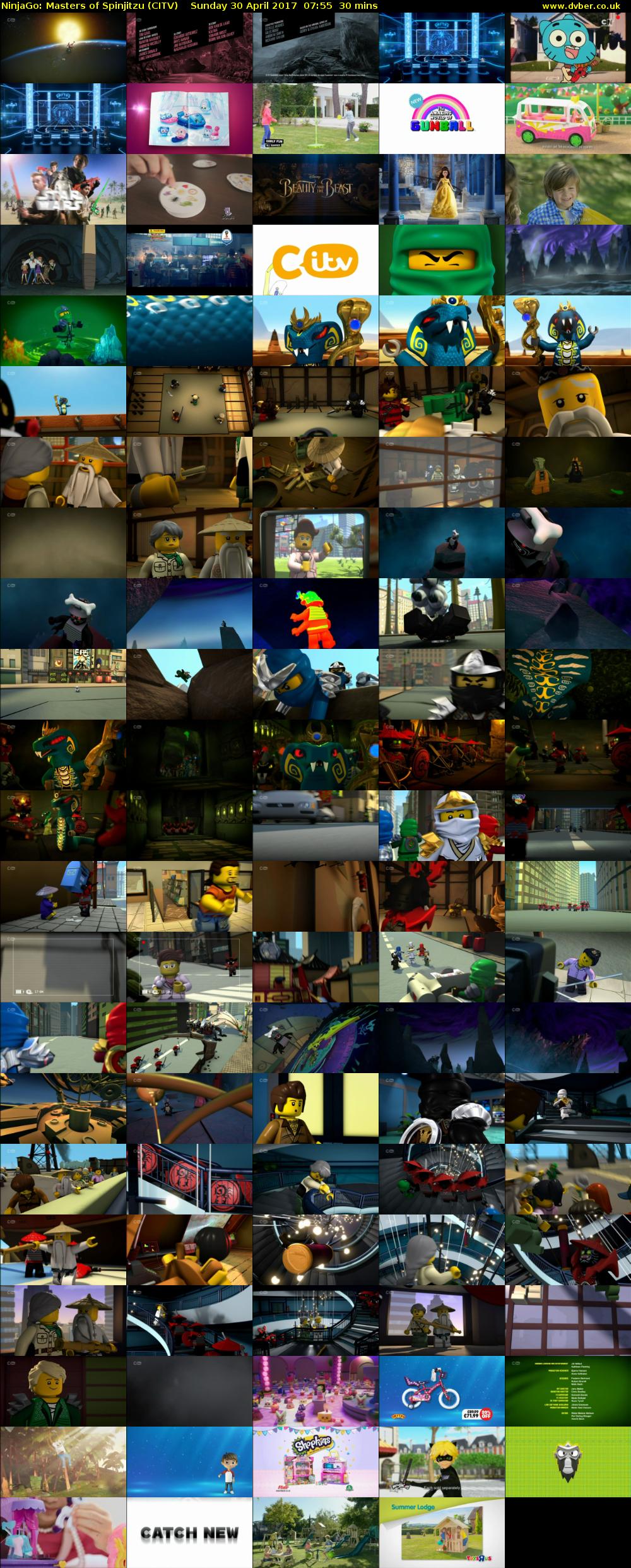 NinjaGo: Masters of Spinjitzu (CITV) Sunday 30 April 2017 07:55 - 08:25