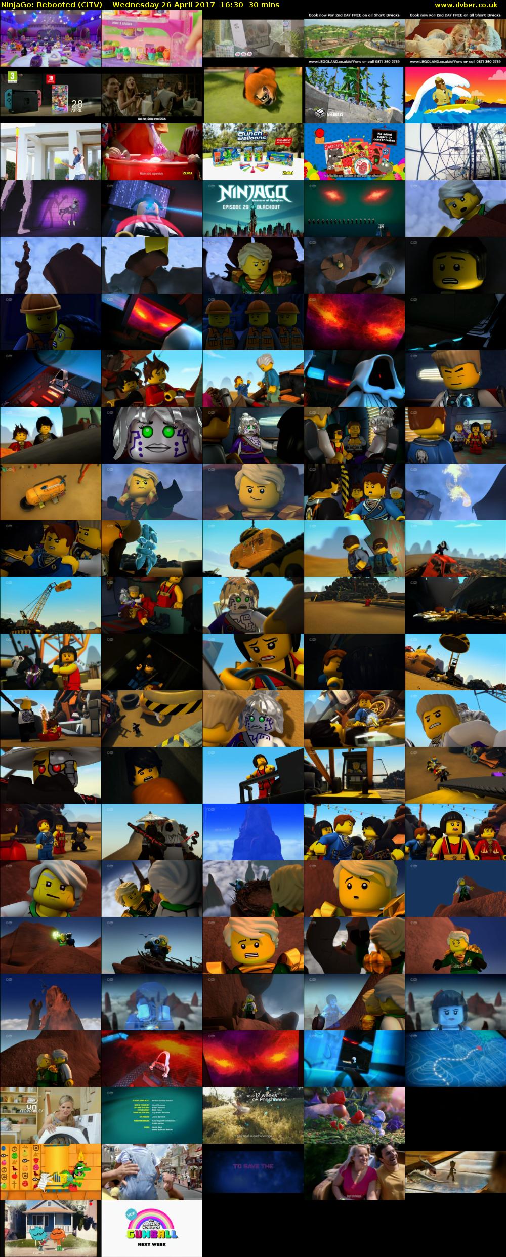 NinjaGo: Rebooted (CITV) Wednesday 26 April 2017 16:30 - 17:00