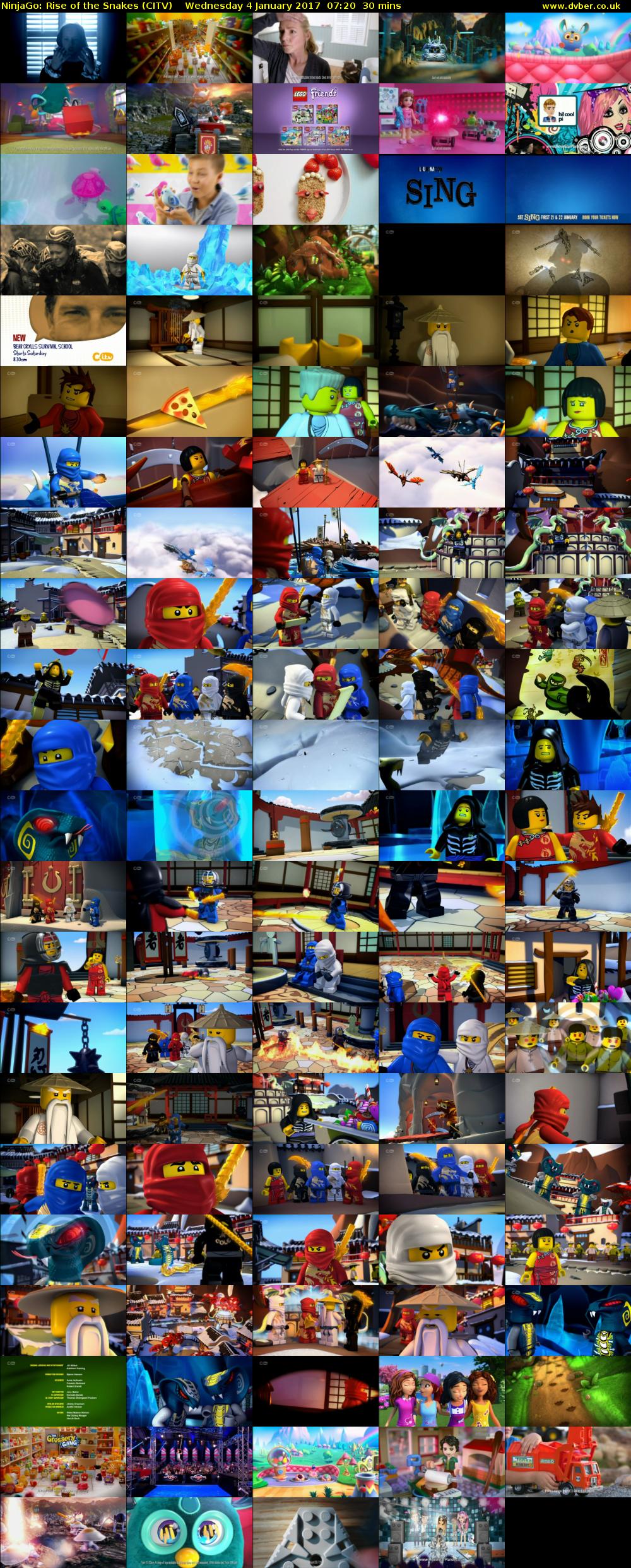 NinjaGo: Rise of the Snakes (CITV) Wednesday 4 January 2017 07:20 - 07:50