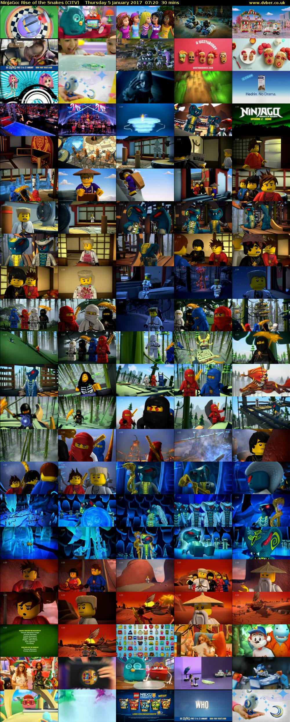 NinjaGo: Rise of the Snakes (CITV) Thursday 5 January 2017 07:20 - 07:50