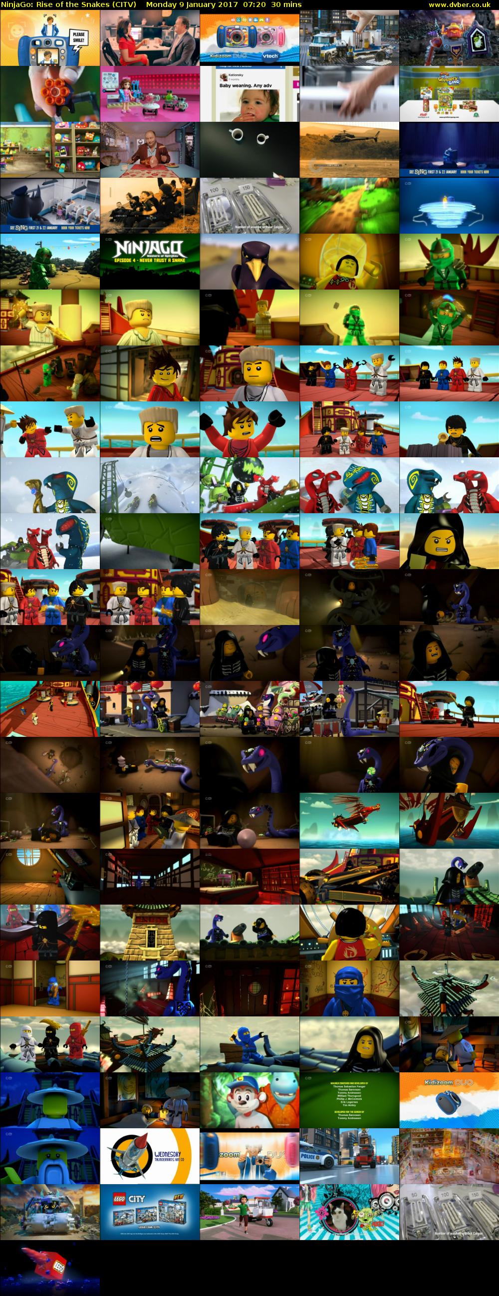 NinjaGo: Rise of the Snakes (CITV) Monday 9 January 2017 07:20 - 07:50