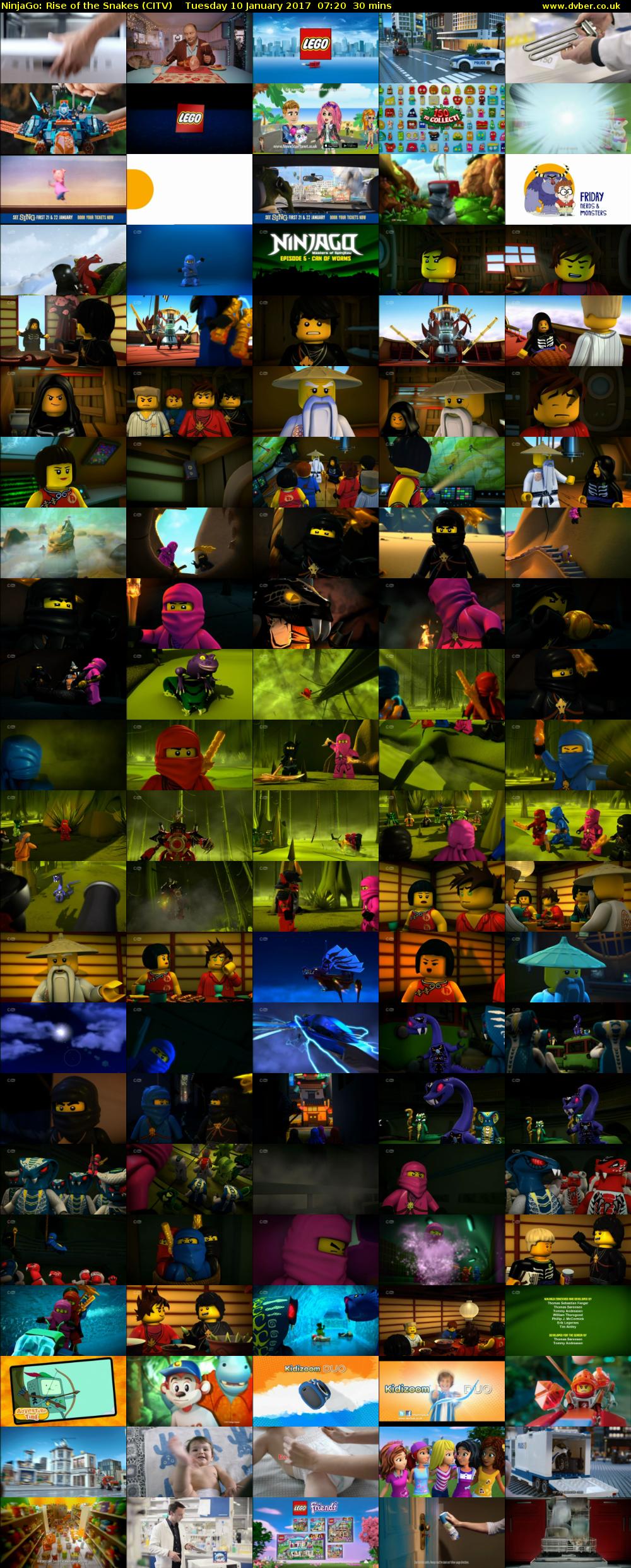 NinjaGo: Rise of the Snakes (CITV) Tuesday 10 January 2017 07:20 - 07:50