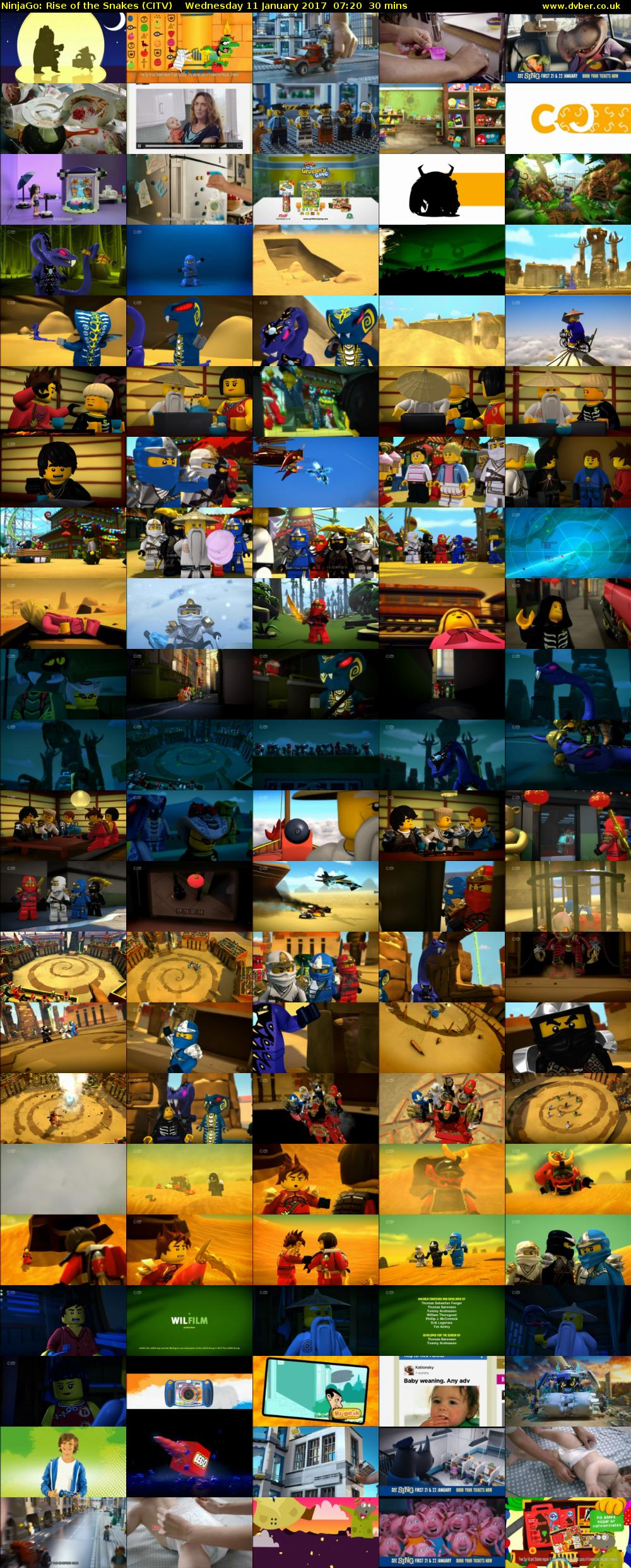NinjaGo: Rise of the Snakes (CITV) Wednesday 11 January 2017 07:20 - 07:50