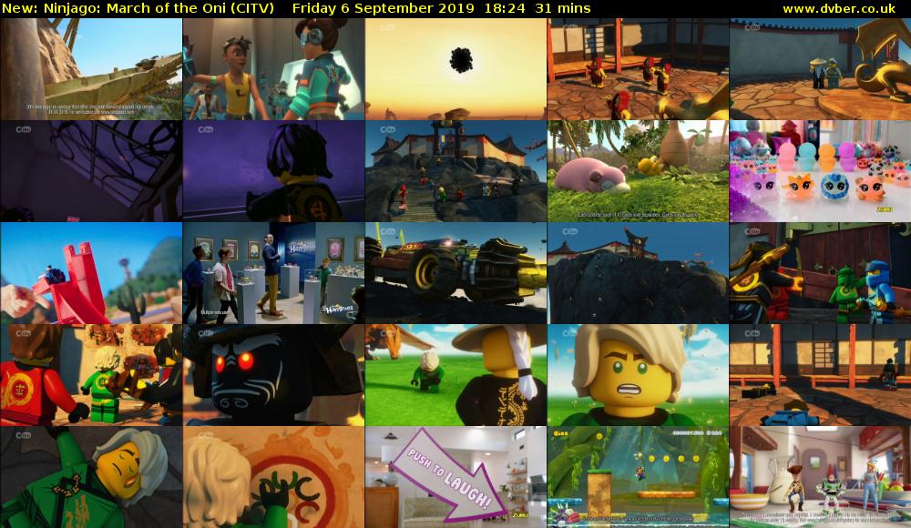Ninjago: March of the Oni (CITV) Friday 6 September 2019 18:24 - 18:55