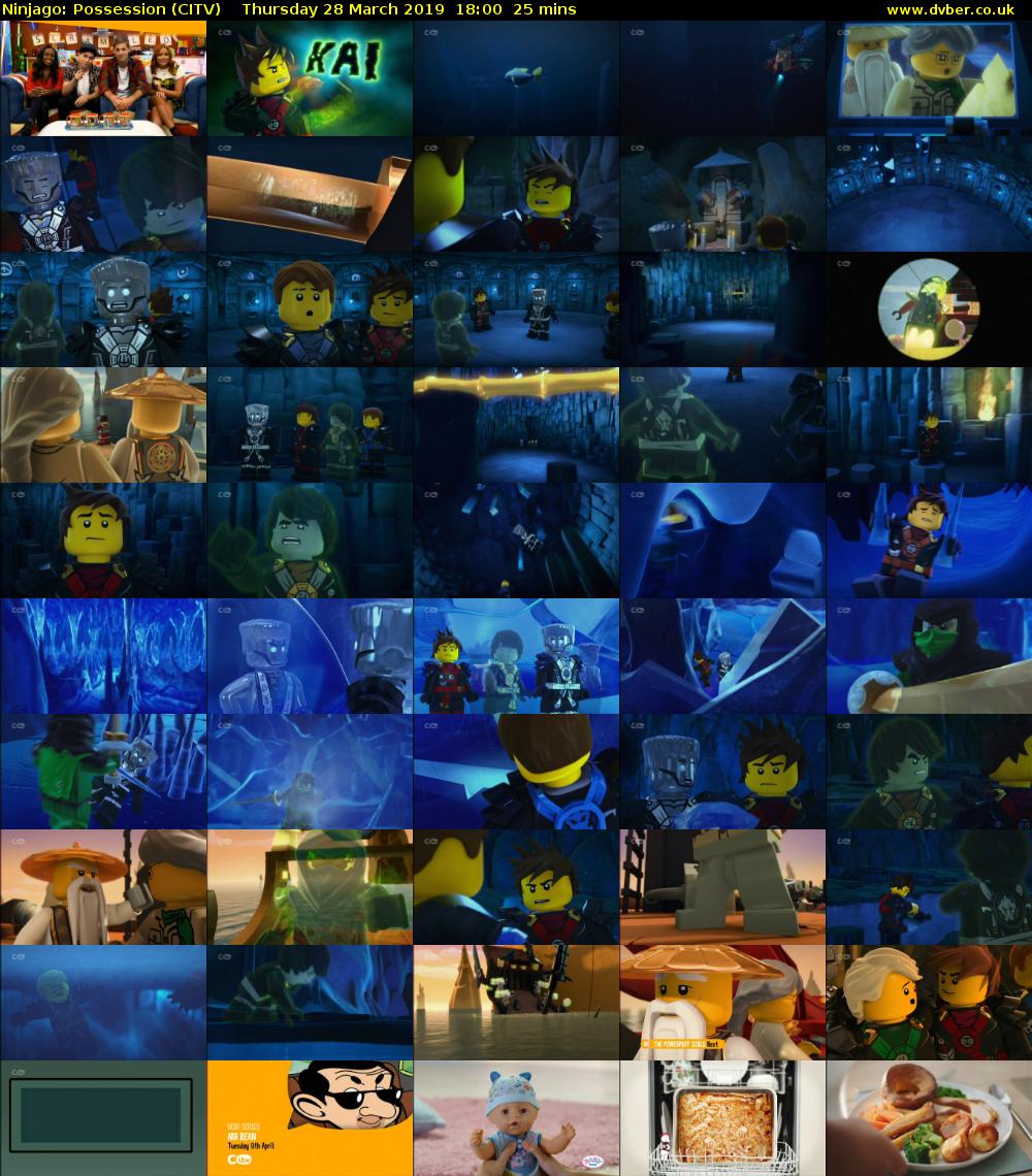 Ninjago: Possession (CITV) Thursday 28 March 2019 18:00 - 18:25