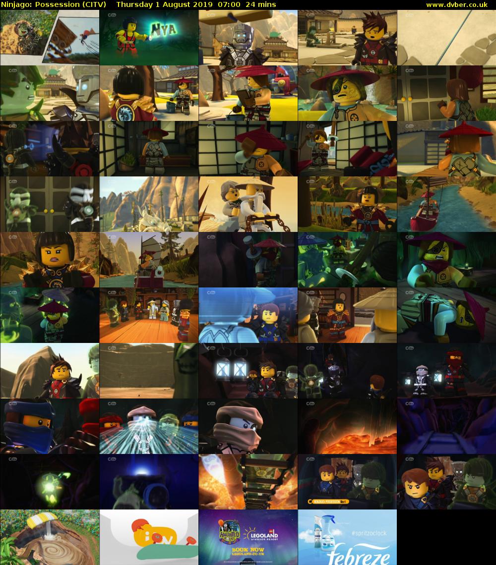 Ninjago: Possession (CITV) Thursday 1 August 2019 07:00 - 07:24