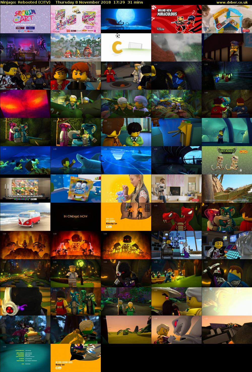Ninjago: Rebooted (CITV) Thursday 8 November 2018 17:29 - 18:00