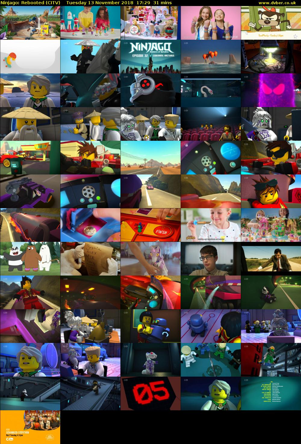 Ninjago: Rebooted (CITV) Tuesday 13 November 2018 17:29 - 18:00