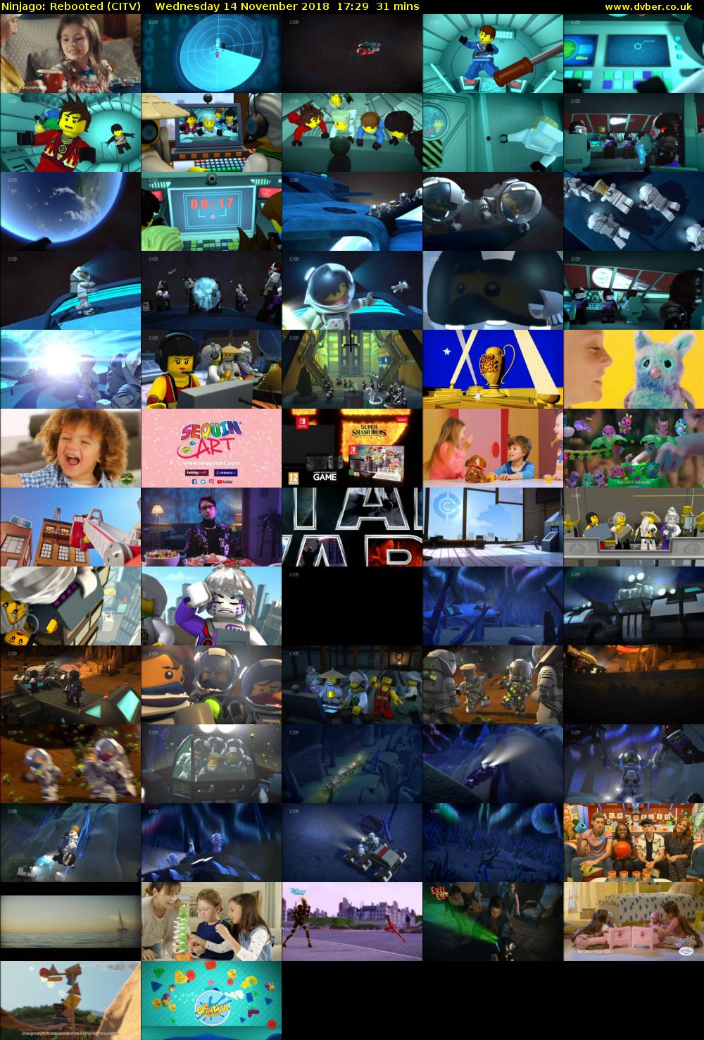 Ninjago: Rebooted (CITV) Wednesday 14 November 2018 17:29 - 18:00