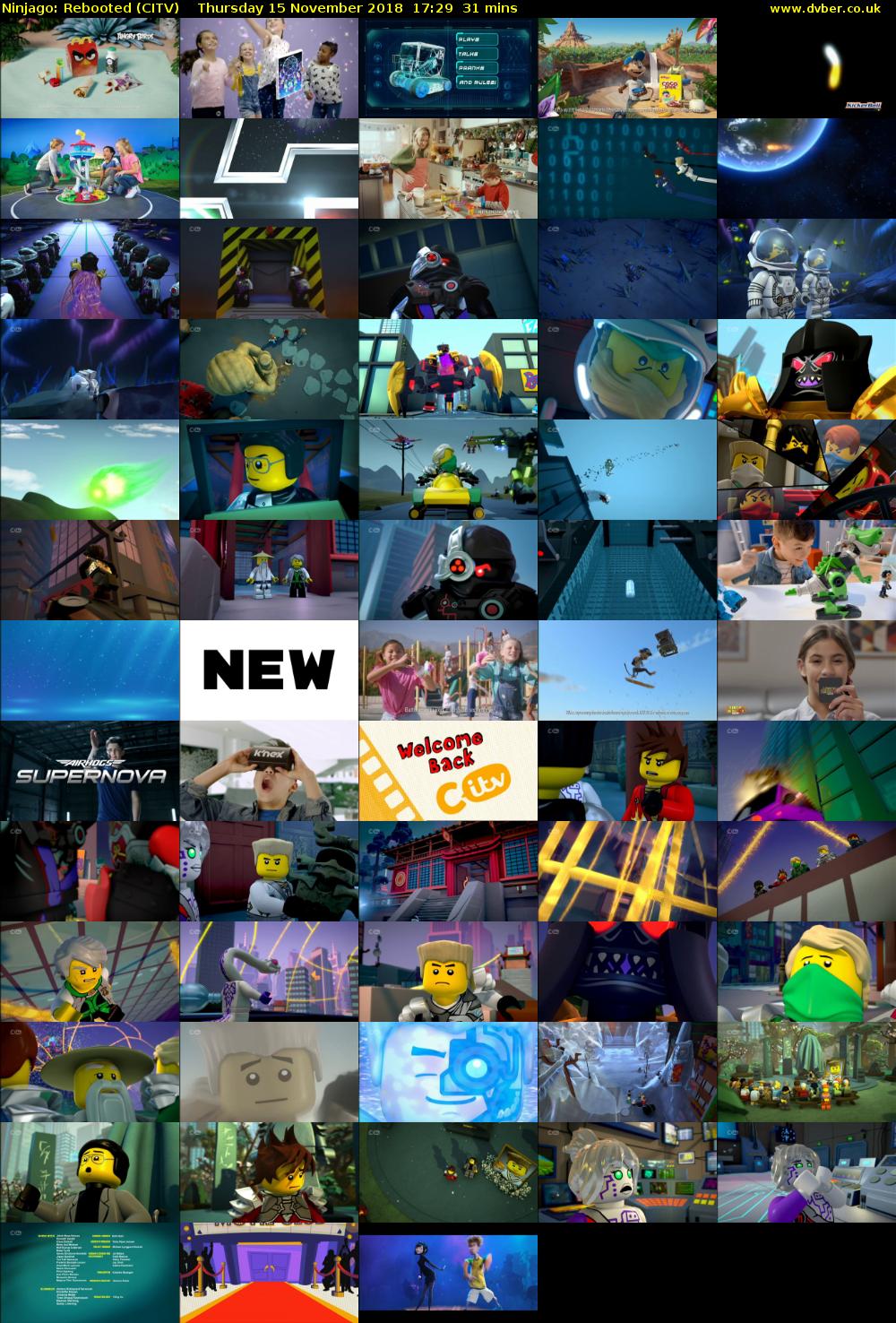 Ninjago: Rebooted (CITV) Thursday 15 November 2018 17:29 - 18:00