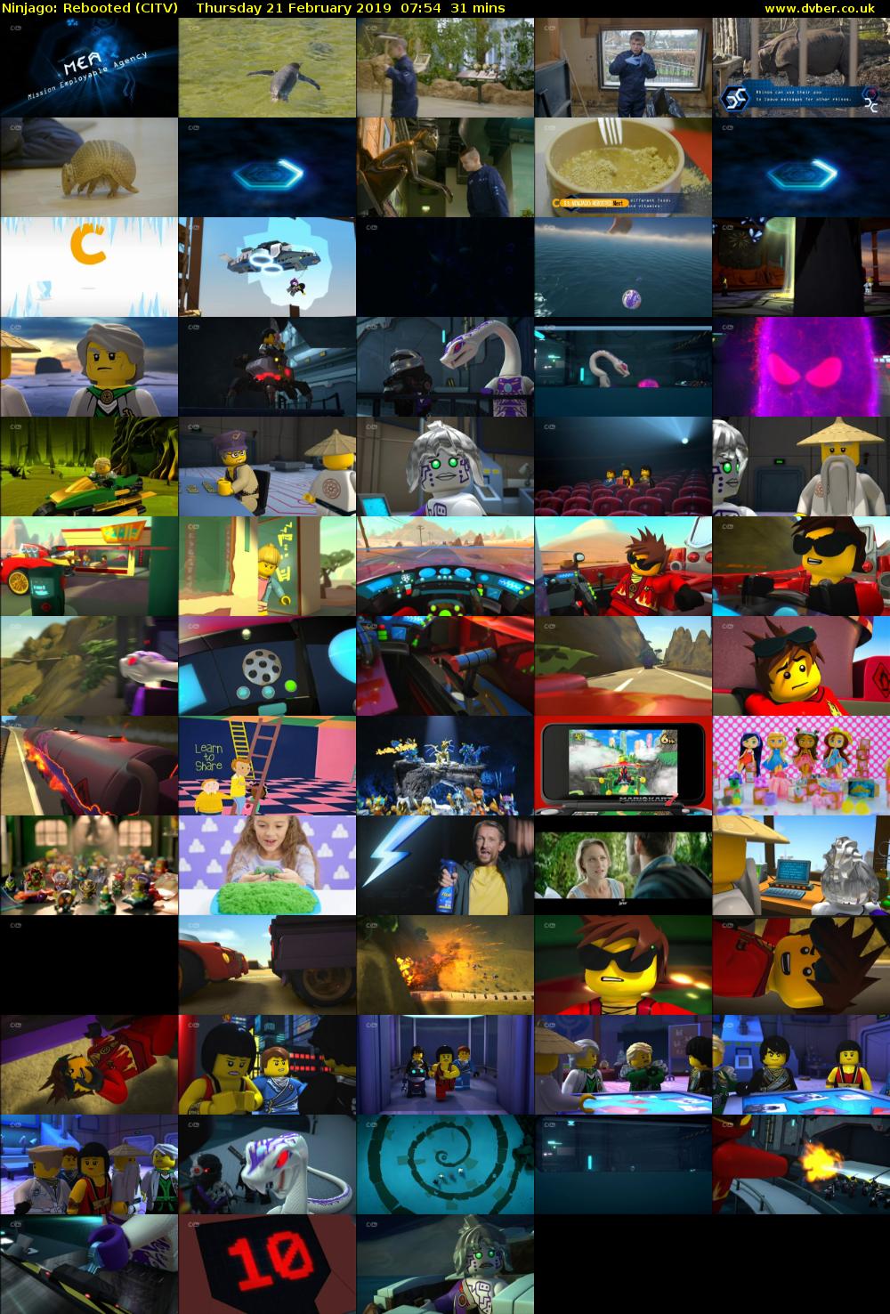 Ninjago: Rebooted (CITV) Thursday 21 February 2019 07:54 - 08:25