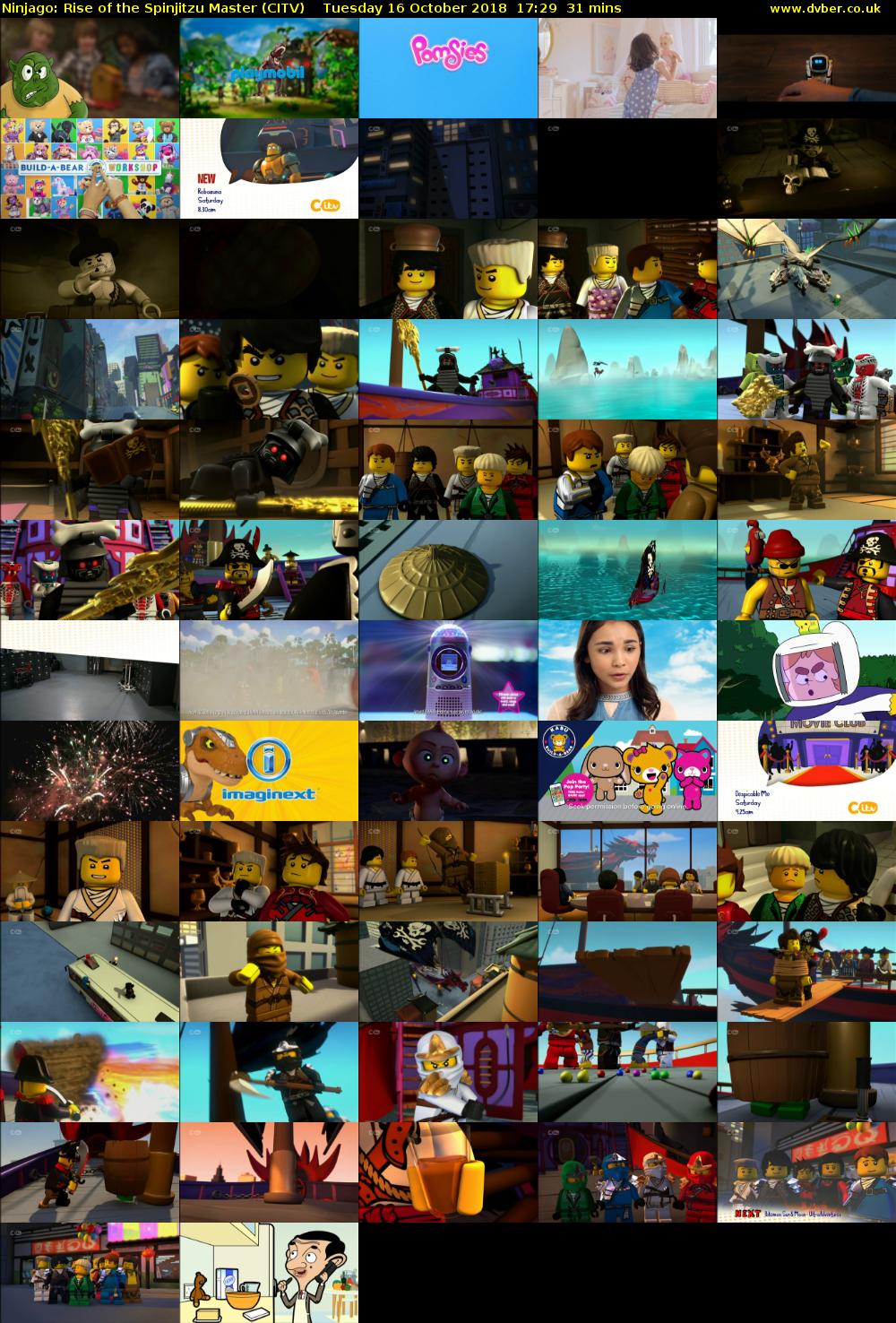 Ninjago: Rise of the Spinjitzu Master (CITV) Tuesday 16 October 2018 17:29 - 18:00