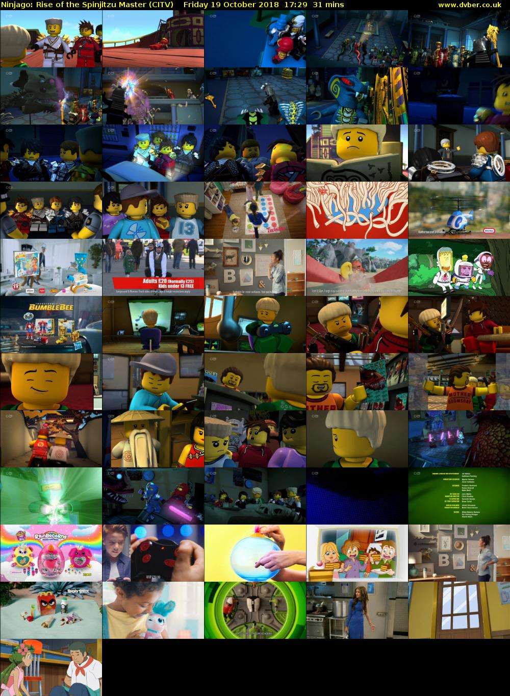 Ninjago: Rise of the Spinjitzu Master (CITV) Friday 19 October 2018 17:29 - 18:00