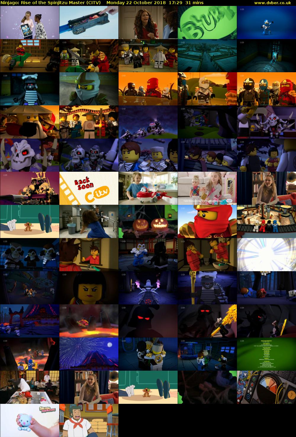 Ninjago: Rise of the Spinjitzu Master (CITV) Monday 22 October 2018 17:29 - 18:00