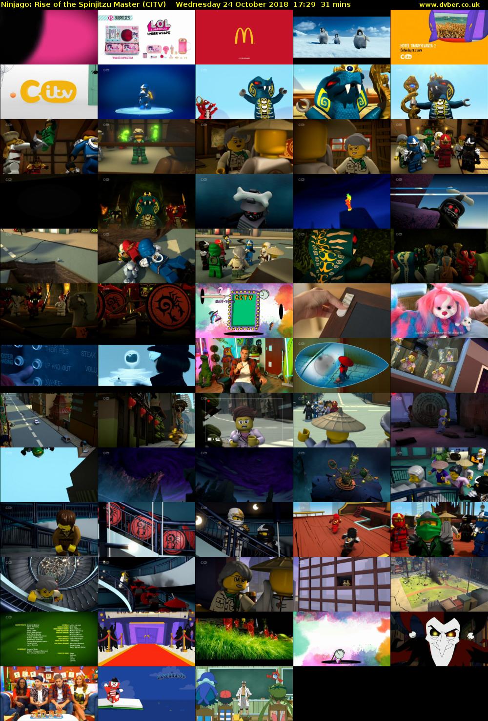 Ninjago: Rise of the Spinjitzu Master (CITV) Wednesday 24 October 2018 17:29 - 18:00
