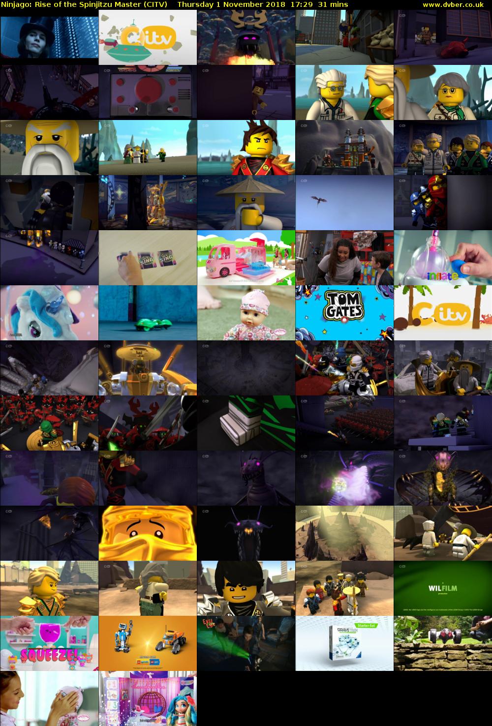 Ninjago: Rise of the Spinjitzu Master (CITV) Thursday 1 November 2018 17:29 - 18:00
