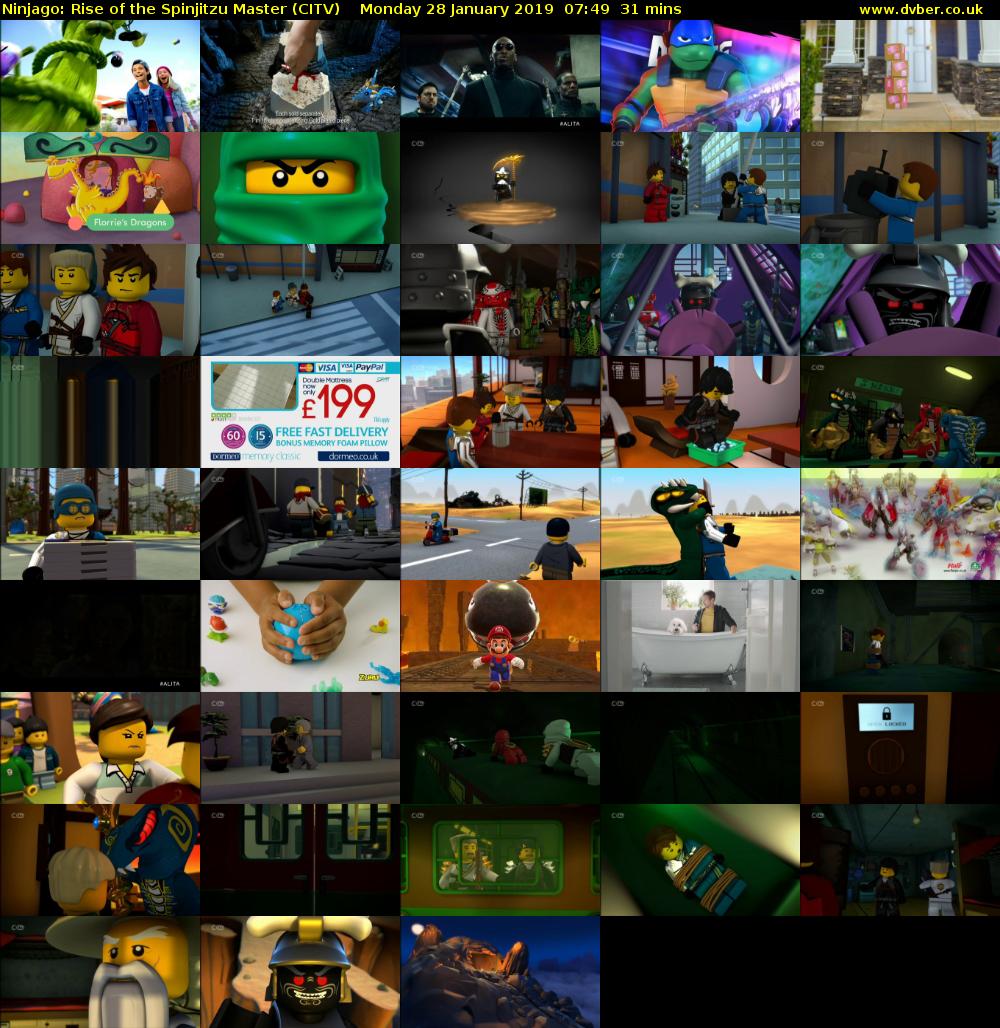 Ninjago: Rise of the Spinjitzu Master (CITV) Monday 28 January 2019 07:49 - 08:20
