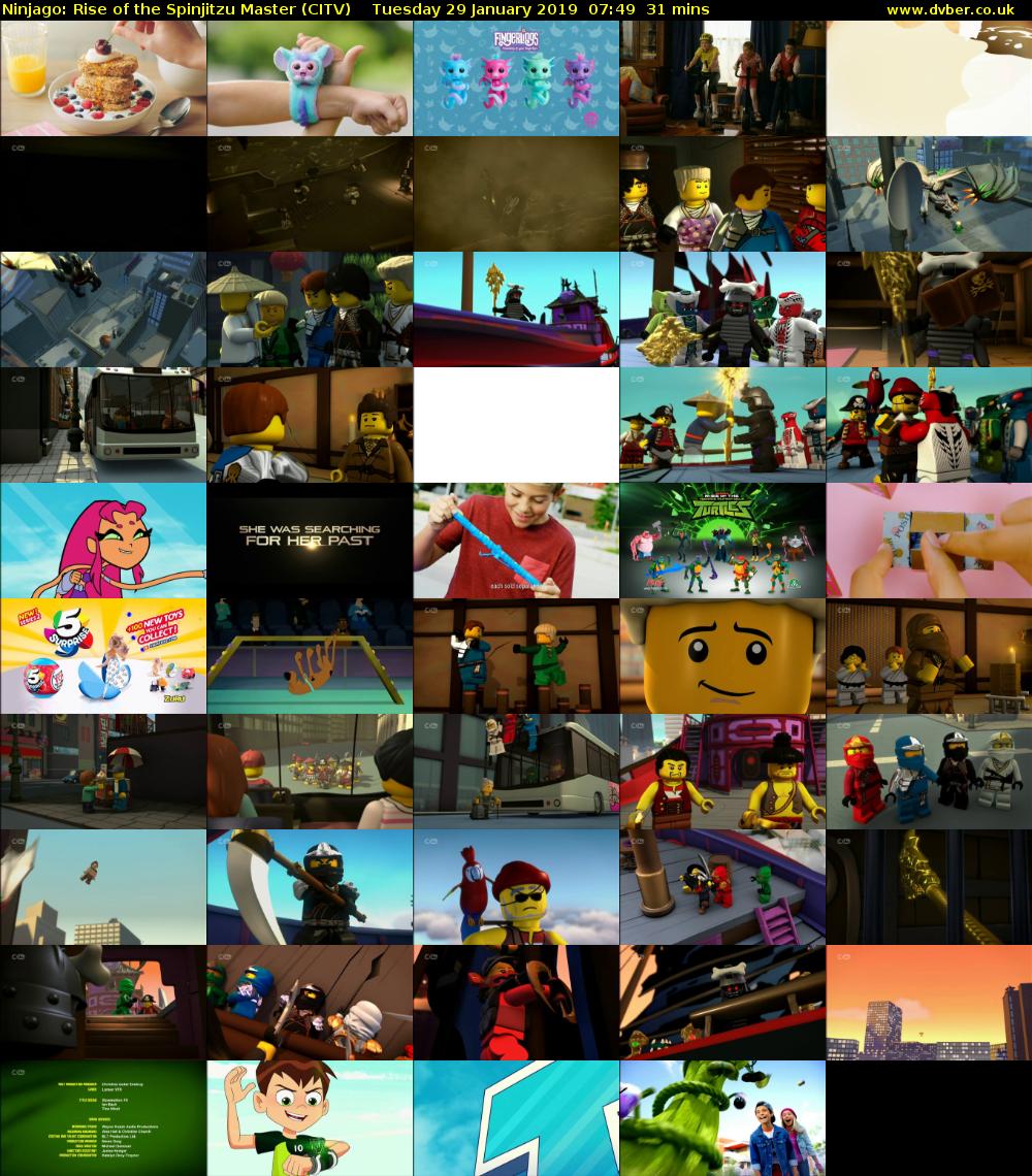 Ninjago: Rise of the Spinjitzu Master (CITV) Tuesday 29 January 2019 07:49 - 08:20