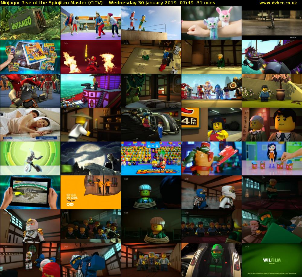 Ninjago: Rise of the Spinjitzu Master (CITV) Wednesday 30 January 2019 07:49 - 08:20
