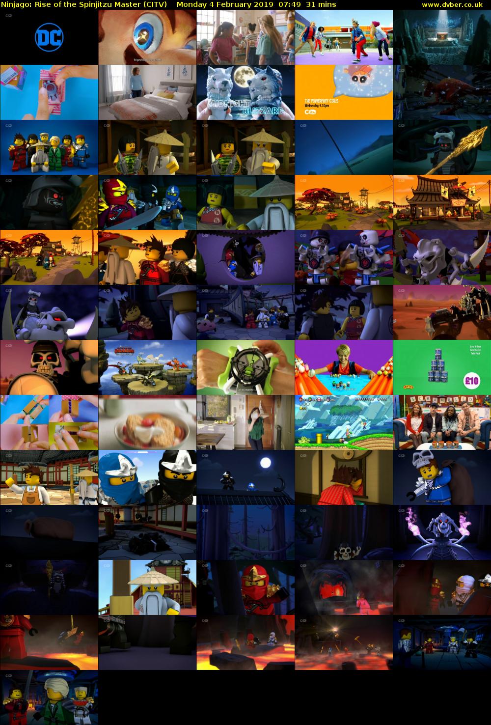 Ninjago: Rise of the Spinjitzu Master (CITV) Monday 4 February 2019 07:49 - 08:20
