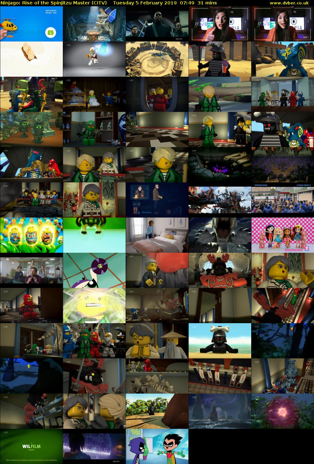 Ninjago: Rise of the Spinjitzu Master (CITV) Tuesday 5 February 2019 07:49 - 08:20