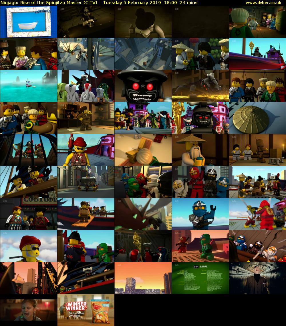 Ninjago: Rise of the Spinjitzu Master (CITV) Tuesday 5 February 2019 18:00 - 18:24