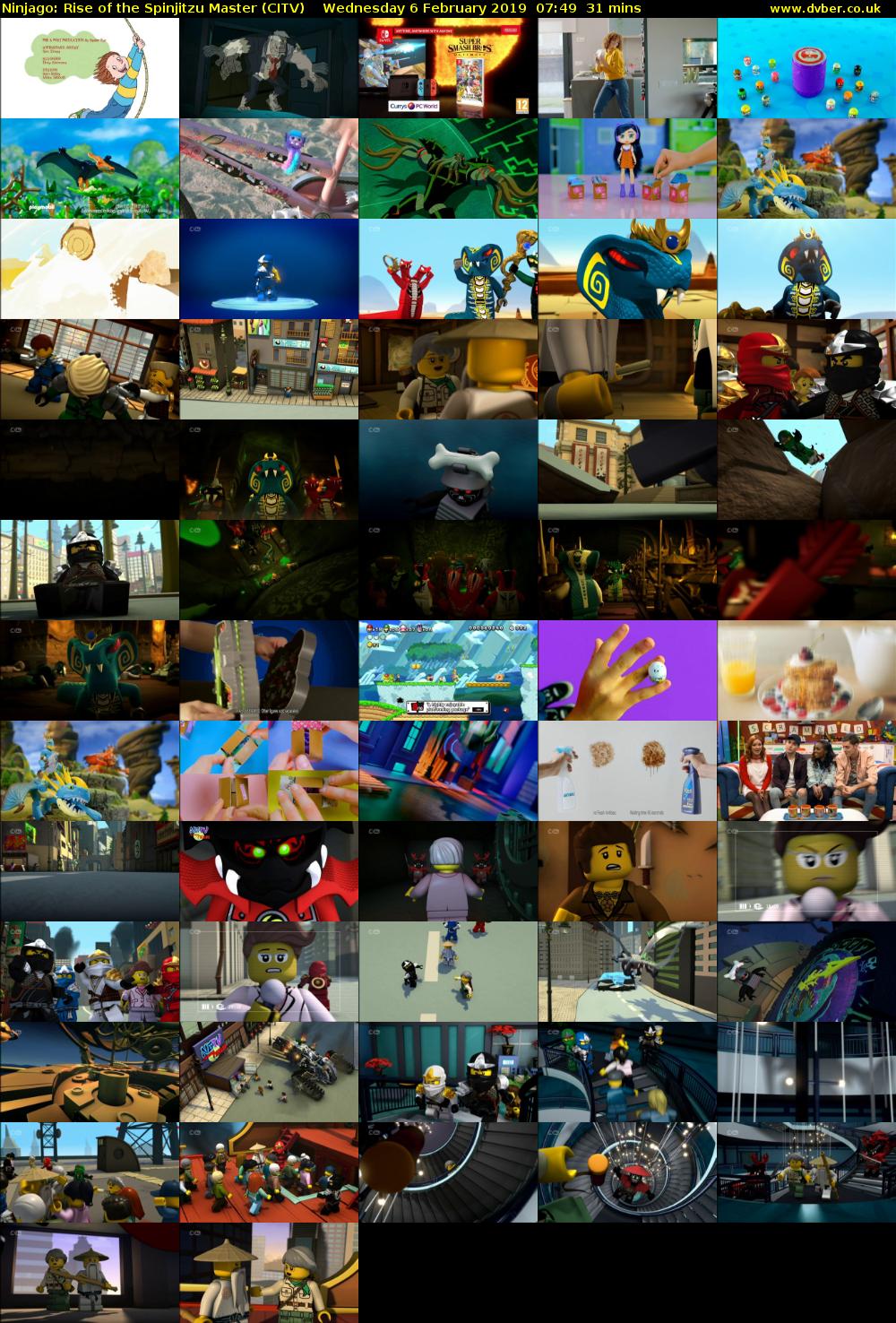 Ninjago: Rise of the Spinjitzu Master (CITV) Wednesday 6 February 2019 07:49 - 08:20