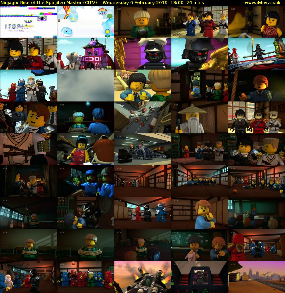 Ninjago: Rise of the Spinjitzu Master (CITV) Wednesday 6 February 2019 18:00 - 18:24