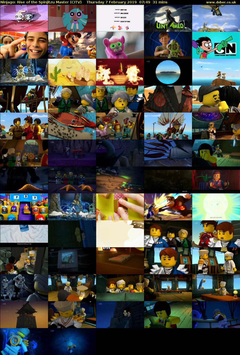 Ninjago: Rise of the Spinjitzu Master (CITV) Thursday 7 February 2019 07:49 - 08:20
