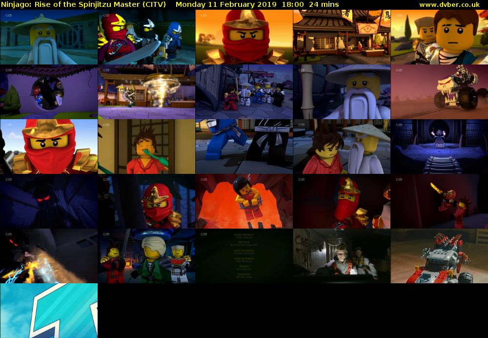 Ninjago: Rise of the Spinjitzu Master (CITV) Monday 11 February 2019 18:00 - 18:24
