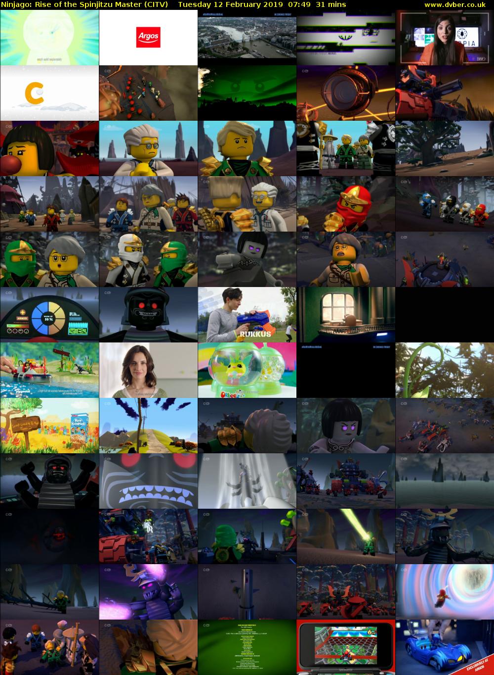 Ninjago: Rise of the Spinjitzu Master (CITV) Tuesday 12 February 2019 07:49 - 08:20