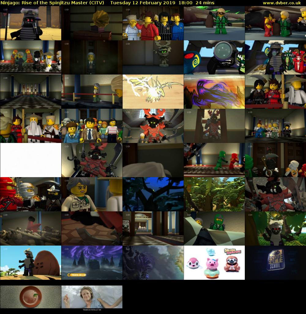 Ninjago: Rise of the Spinjitzu Master (CITV) Tuesday 12 February 2019 18:00 - 18:24