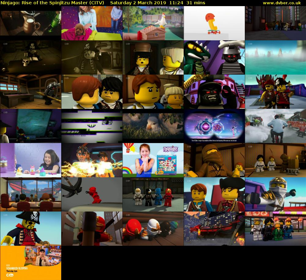 Ninjago: Rise of the Spinjitzu Master (CITV) Saturday 2 March 2019 11:24 - 11:55