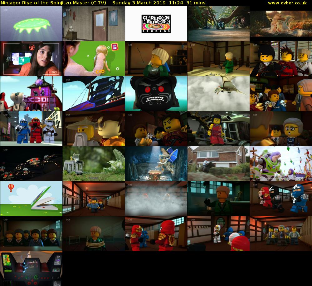 Ninjago: Rise of the Spinjitzu Master (CITV) Sunday 3 March 2019 11:24 - 11:55