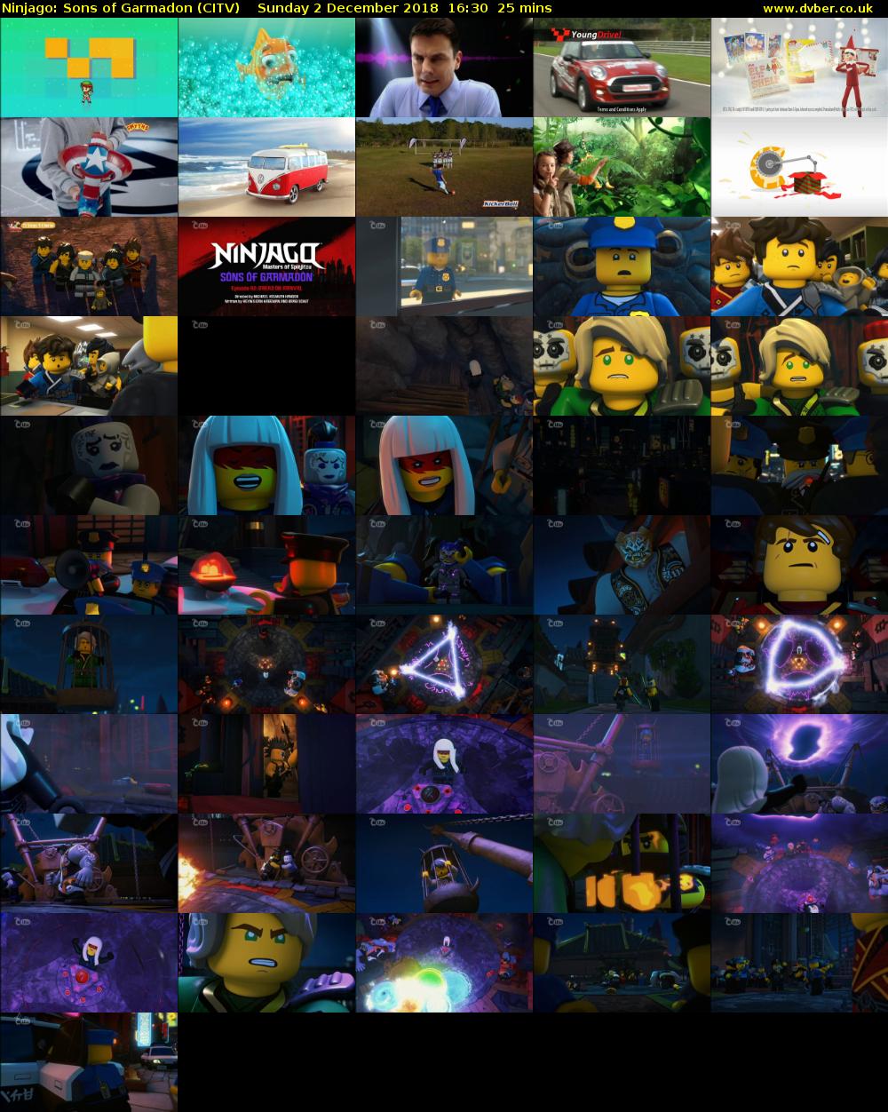 Ninjago: Sons of Garmadon (CITV) Sunday 2 December 2018 16:30 - 16:55