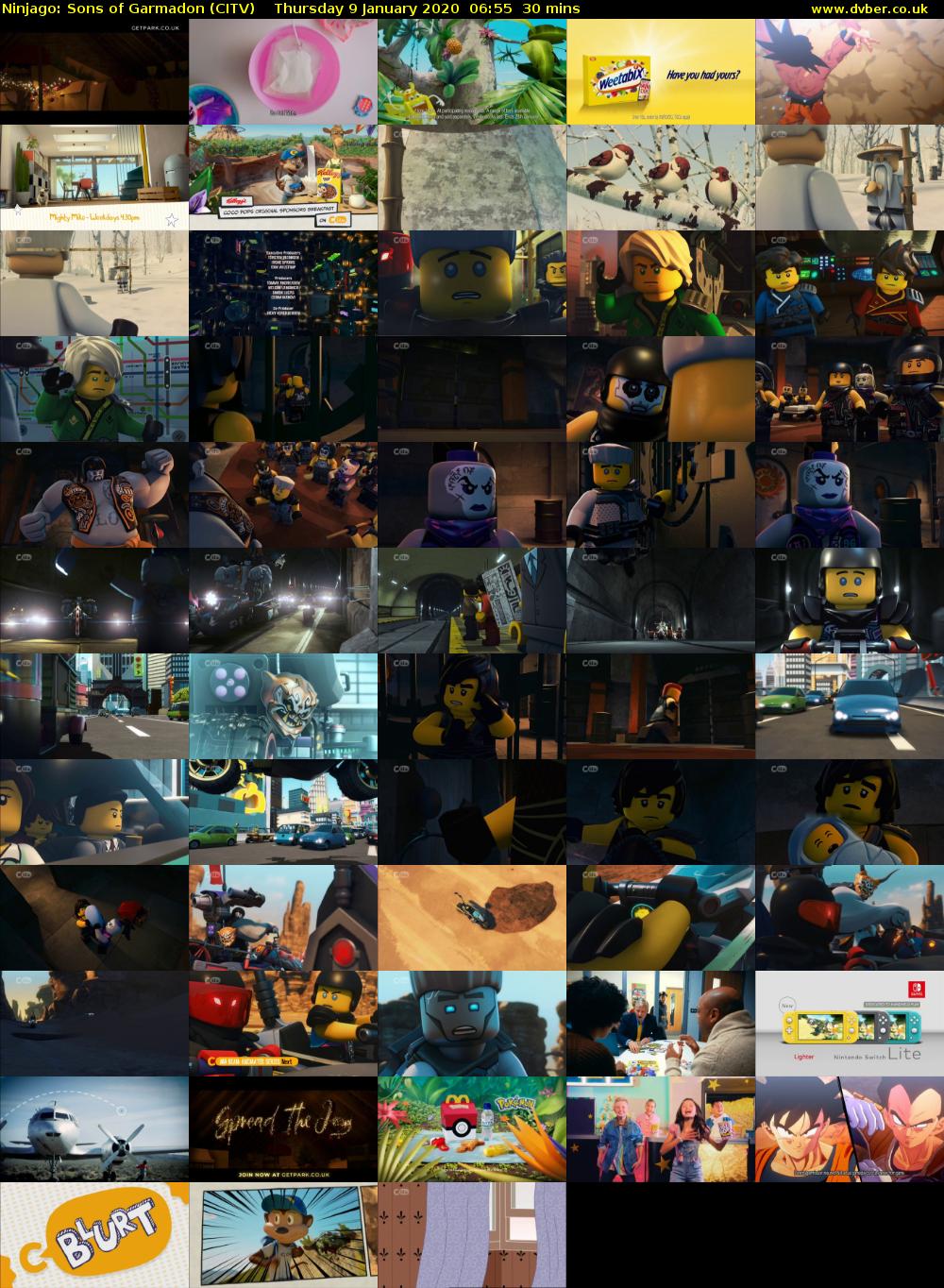 Ninjago: Sons of Garmadon (CITV) Thursday 9 January 2020 06:55 - 07:25
