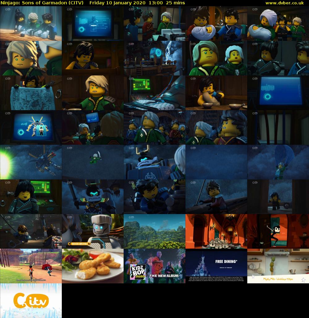 Ninjago: Sons of Garmadon (CITV) Friday 10 January 2020 13:00 - 13:25