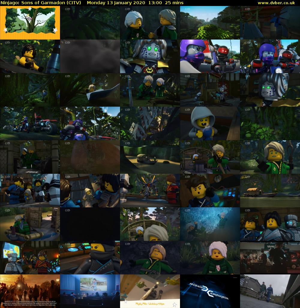 Ninjago: Sons of Garmadon (CITV) Monday 13 January 2020 13:00 - 13:25