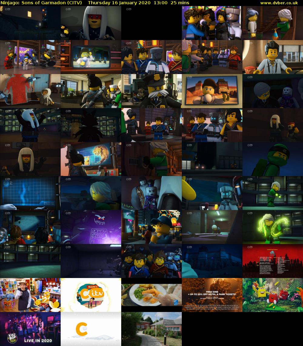 Ninjago: Sons of Garmadon (CITV) Thursday 16 January 2020 13:00 - 13:25