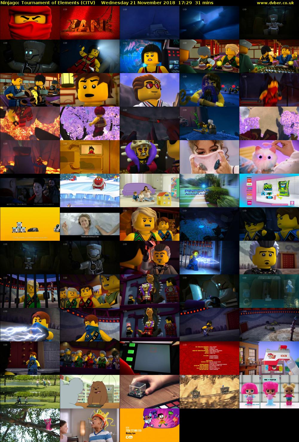 Ninjago: Tournament of Elements (CITV) Wednesday 21 November 2018 17:29 - 18:00