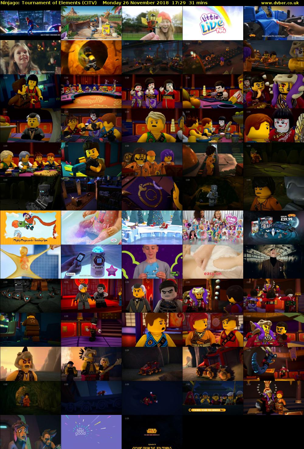 Ninjago: Tournament of Elements (CITV) Monday 26 November 2018 17:29 - 18:00