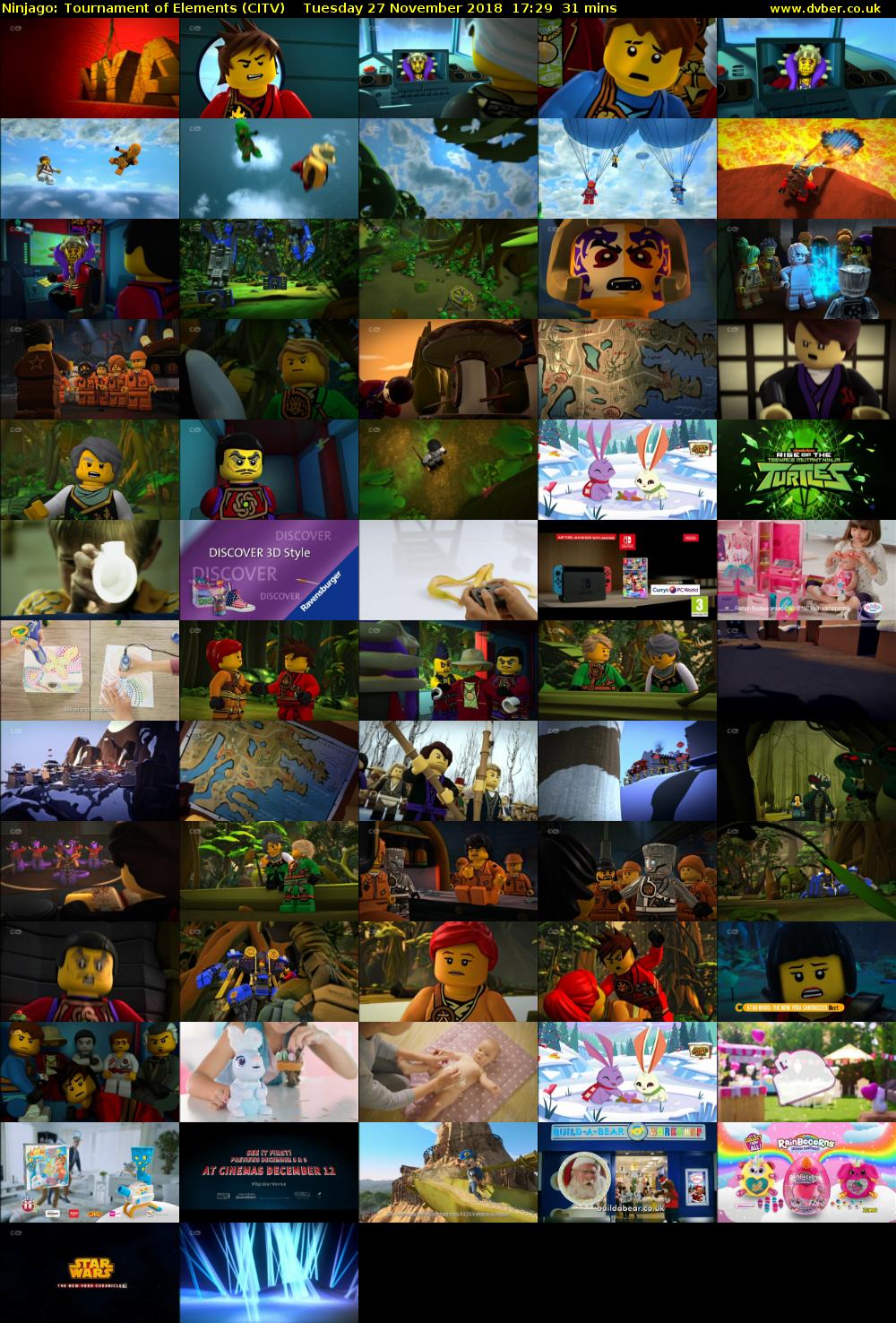 Ninjago: Tournament of Elements (CITV) Tuesday 27 November 2018 17:29 - 18:00