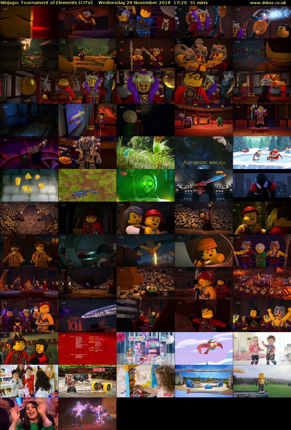 Ninjago: Tournament of Elements (CITV) Wednesday 28 November 2018 17:29 - 18:00