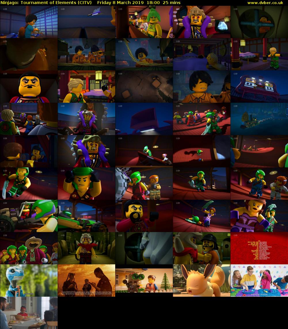 Ninjago: Tournament of Elements (CITV) Friday 8 March 2019 18:00 - 18:25