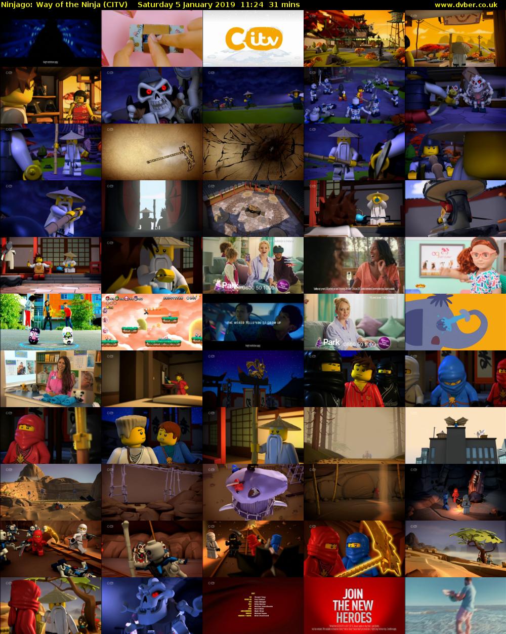Ninjago: Way of the Ninja (CITV) Saturday 5 January 2019 11:24 - 11:55